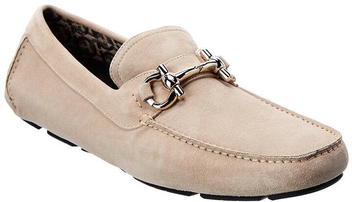 ferragamo suede drivers