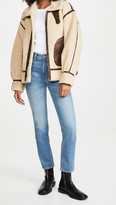 Thumbnail for your product : Moon River Tan Moto Bomber Jacket