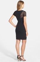 Thumbnail for your product : Nicole Miller Mesh Inset Jersey Sheath Dress