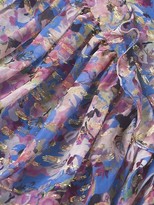 Thumbnail for your product : Shoshanna Elnora Floral Silk-Blend Ruched Asymmetric High-Low Dress