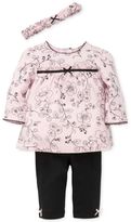 Thumbnail for your product : Little Me 3-Pc. Cotton Headband, Toile-Print Tunic and Leggings Set, Baby Girls (0-24 months)