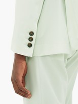Thumbnail for your product : Edward Crutchley Single-breasted Wool-poplin Suit Jacket - Green