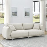 Thumbnail for your product : Aoolive Modern Sofa Couch for Living Room, 3 Seat Loveseat Sofa with Solid Wood Frame and Stable Metal Legs, 2 Pillows for Apartment