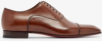 Christian Louboutin Greggo Leather Oxford Shoes - Brown - ShopStyle