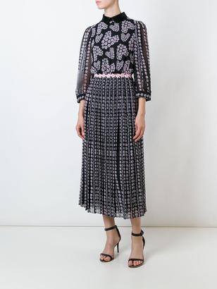 Giamba floral print pleated dress - women - Silk/Polyester - 40