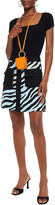 Thumbnail for your product : VIVETTA Zebra-print Stretch-crepe Mini Skirt