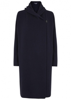 Thumbnail for your product : Vince Navy knitted yak and wool blend coat