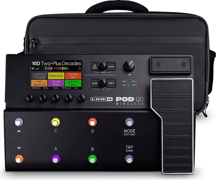 Line 6 POD Go Wireless Guitar MultiEffects Processor With Shoulder Bag