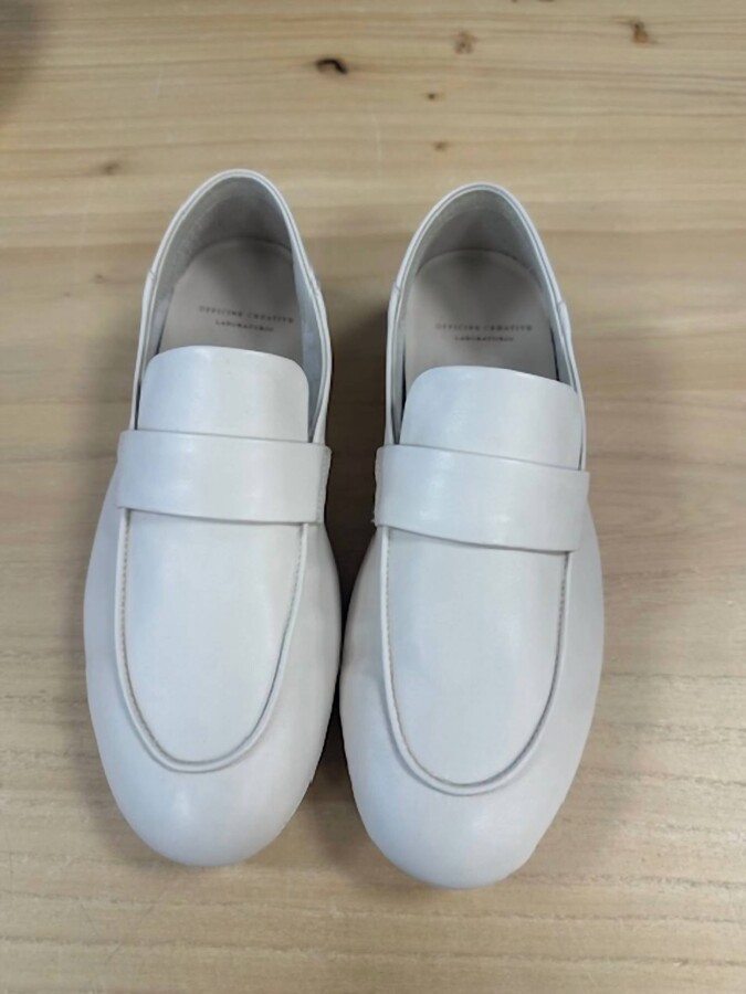 Officine Creative Wpmen C-Side Shoes In Buttero Nappa Nebbia