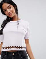 Thumbnail for your product : Brave Soul Petite T-Shirt With Ring Detail At Hem