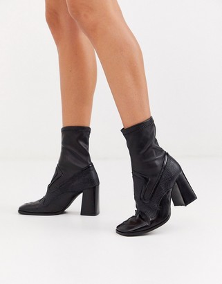 black sock boots asos