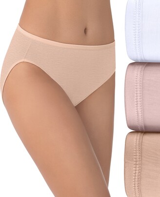 Vanity Fair Women's 3-Pk. Illumination Hi-Cut Brief Underwear