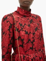 Thumbnail for your product : Erdem Tedora Metallic-floral Silk-blend Dress - Red