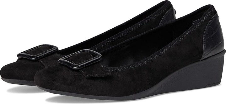 Anne Klein Wyatt Women's Shoes Black : 5.5 M, Suede
