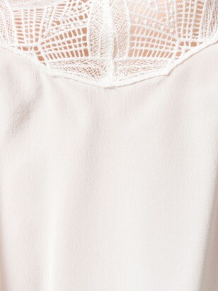 IRO Embroidered Lace Slip Top