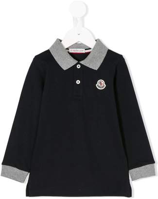 Moncler Kids contrast collar polo shirt