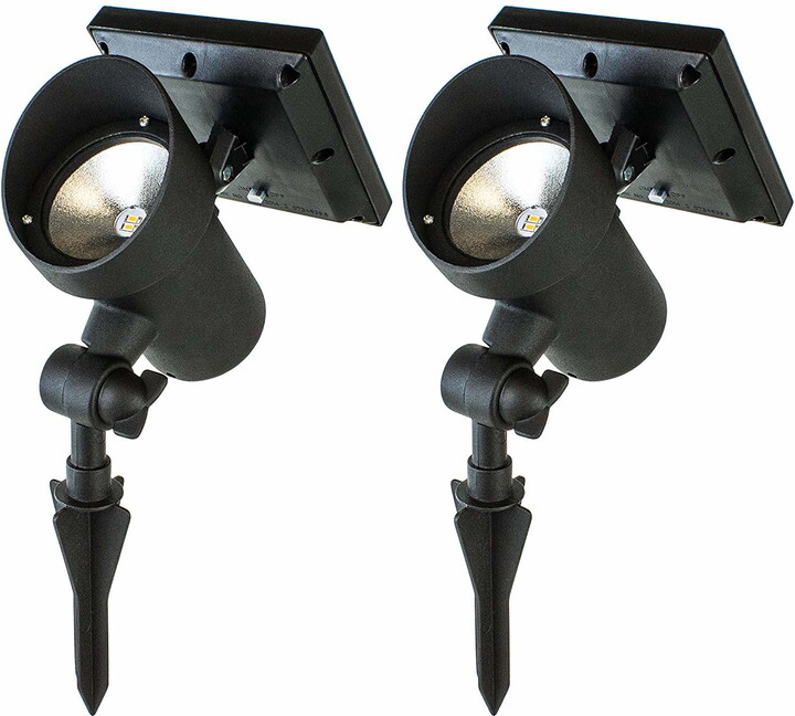 Best Solar Light Outdoor Solar LED Filament-Style Path Lights, Weatherproof Metal Light, 10X Brightness, 3000K, 2-Pack