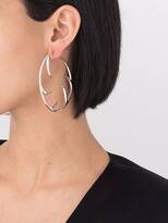 Thumbnail for your product : Shaun Leane Multi Cat Claw Hoop Earrings