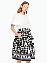 Thumbnail for your product : Kate Spade Lantern poplin midi skirt