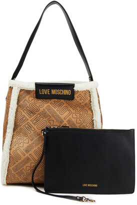 Love Moschino Faux shearling tote