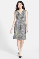 Thumbnail for your product : Chaus Side Ruched Ombré Print Dress