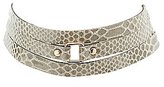 Thumbnail for your product : Charlotte Russe Faux Snakeskin Layered Choker Necklace