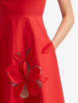 Thumbnail for your product : Oscar de la Renta applique A-line midi dress