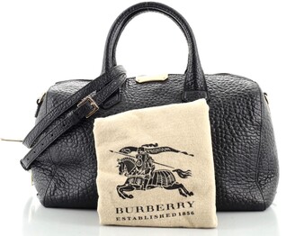 Burberry Derby Leather Alchester Bowling Bag (SHF-19705) – LuxeDH