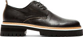 Thumbnail for your product : Ann Demeulemeester Black Leather Heavy Sole Derbys