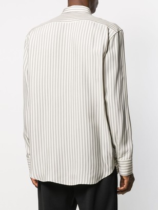Jil Sander Logo-Printed Striped Shirt