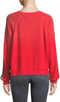 Thumbnail for your product : Splendid Oversized Sporty Striped Pullover Sweatshirt