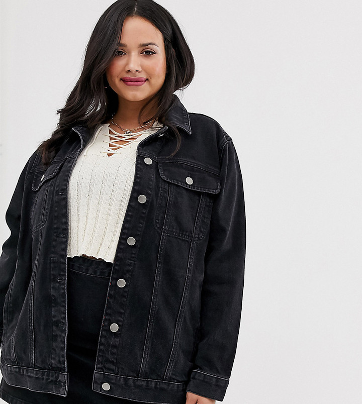 black denim girlfriend jacket