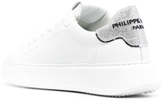 Philippe Model Womens White Leather Sneakers