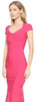 Thumbnail for your product : Herve Leger Karin Cap Sleeve Gown