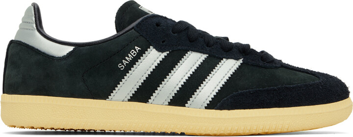 adidas Black & Silver Samba OG Sneakers