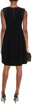 Thumbnail for your product : Halston Satin-trimmed Crepe Dress