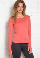 Thumbnail for your product : Forever 21 Mesh-Paneled Running Top