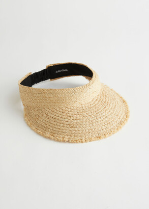 And other stories Woven Straw Sun Visor