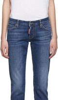 Thumbnail for your product : DSQUARED2 Blue Plain Wash Jennifer Jeans