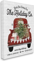 Thumbnail for your product : Stupell Industries Red Holiday Truck Winter Green Fir Tree