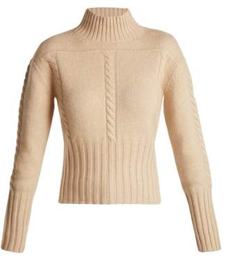 BEIGE Khaite - Maude Cable Knit Cashmere Sweater - Womens
