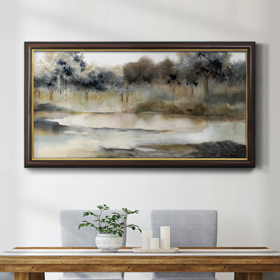 Millwood Pines Dahlonega Serene River - Single Picture Frame Print on Canvas