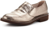 Thumbnail for your product : Brunello Cucinelli Crackle Metallic Slip-On Loafer, Silver