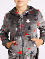 Thumbnail for your product : Marks and Spencer All Over Star Hooded Onesie (1-16 Years)