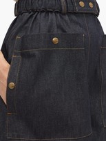 Thumbnail for your product : Symonds Pearmain - High-rise Belted Denim Shorts - Denim