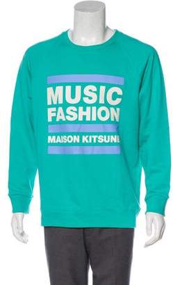 MAISON KITSUNÉ Graphic Knit Sweatshirt