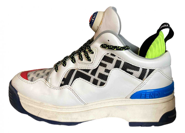womens white fendi trainers