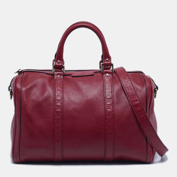 Gucci Medium Red Leather Satchels