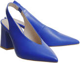 Thumbnail for your product : Office Mimi Chunky Slingback Heels Blue Leather