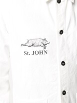 Thumbnail for your product : Junya Watanabe Logo-Print Shirt Jacket